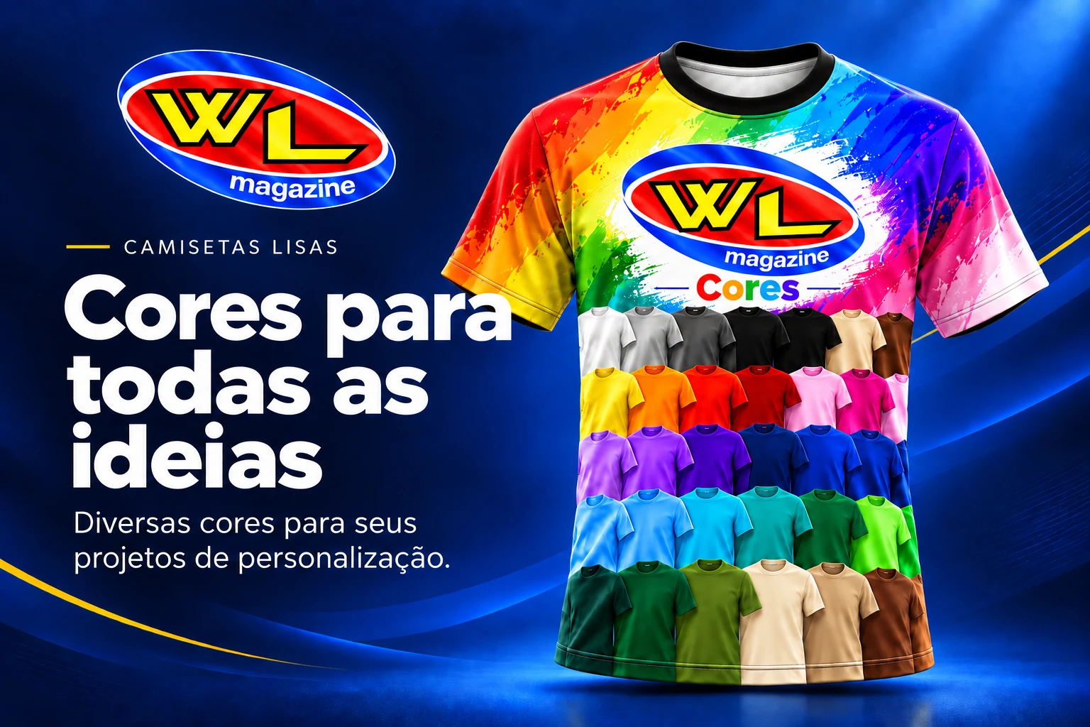 Camisetas em diversas cores — WL Magazine