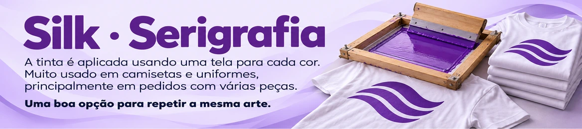 Tela e rodo para impressão em silk